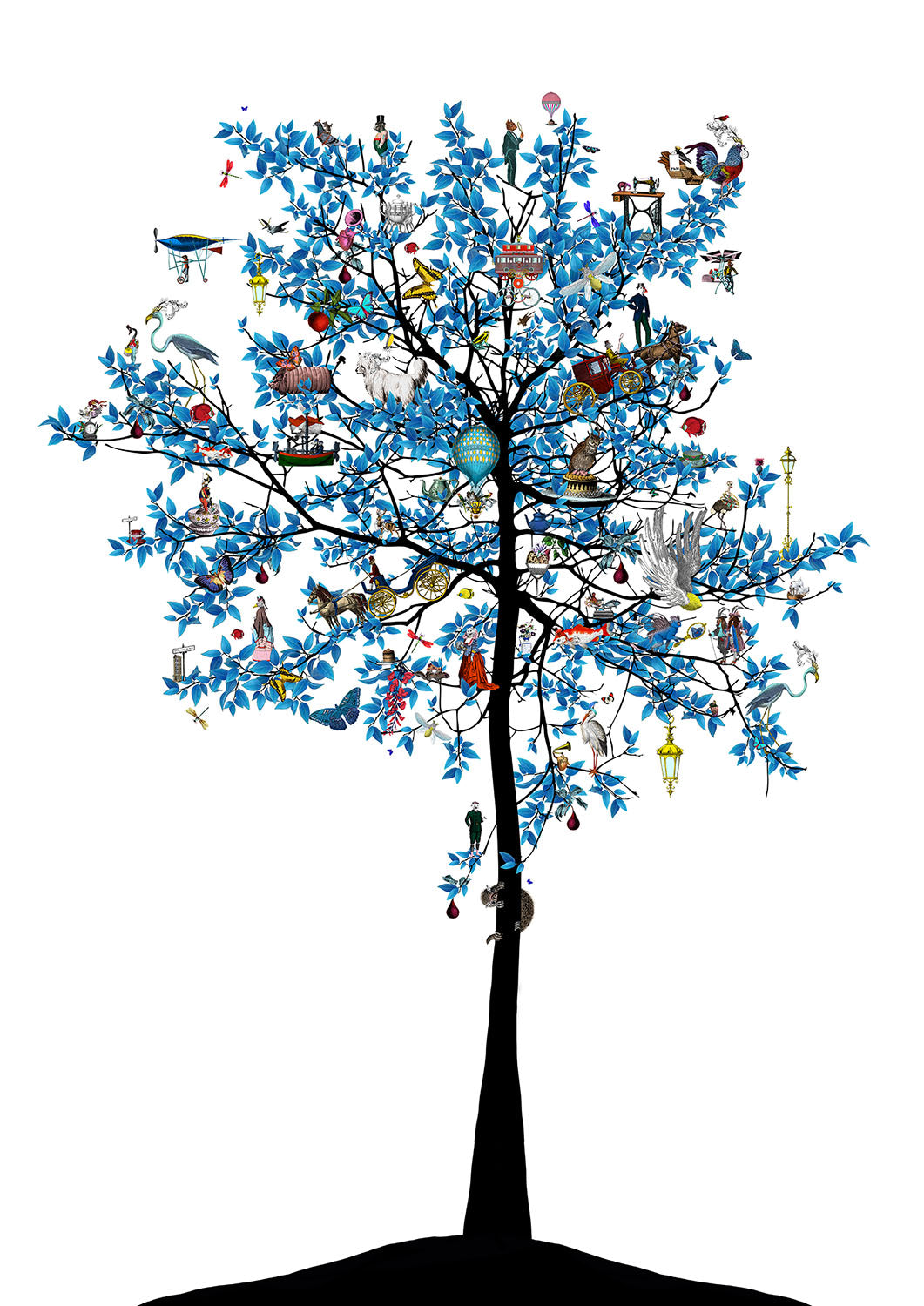 Mammalian Blue Folk Tree (A0)