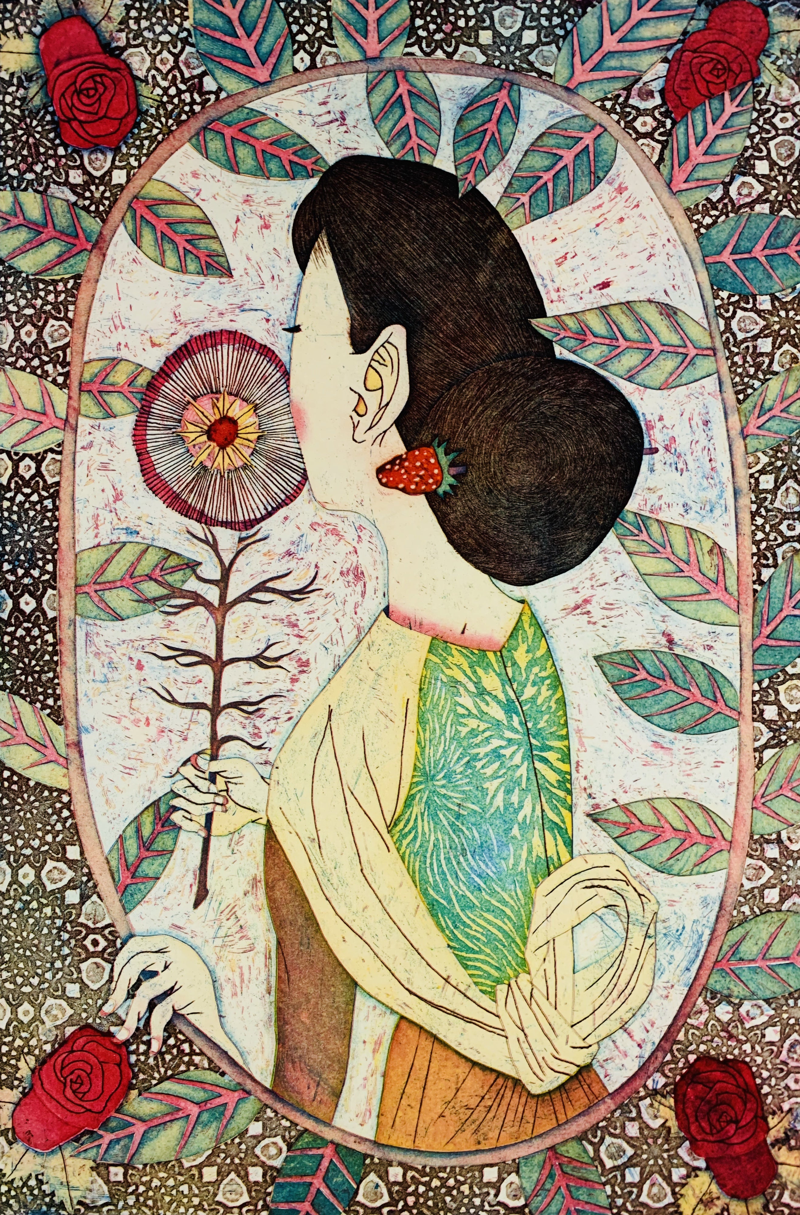 Oval Floral Sentimental